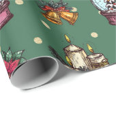 Sneeuwkerstpapier voor wereldbollen cadeaupapier (Rol Hoek)