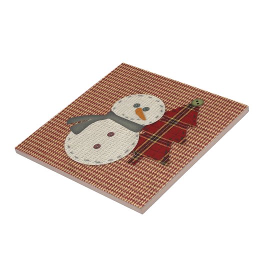 SneeuwkerstTegel Tegeltje (Zijkant)