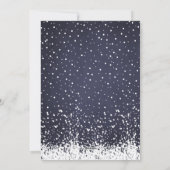 Sneeuwkerstzegeningen foto typografie feestdagenkaart (Achterkant)