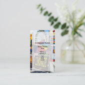 Sneeuwkevers op de beurs visitekaartje (Staand voorkant)