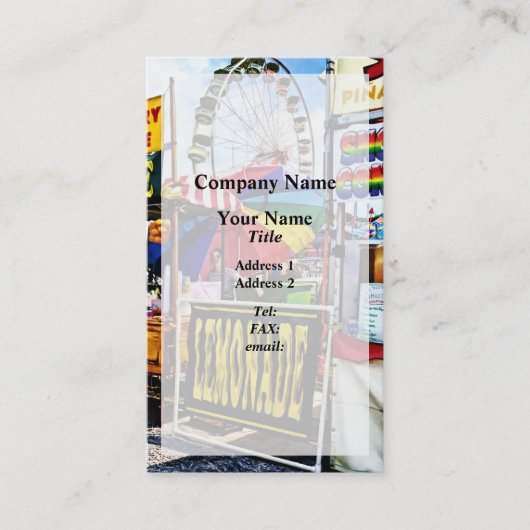 Sneeuwkevers op de beurs visitekaartje (Voorkant)