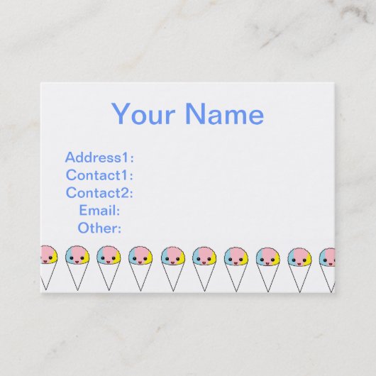 Sneeuwkevers Visitekaartje (Voorkant)