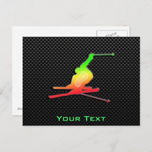 Sneeuwkiën Briefkaart (Voorkant / Achterkant)