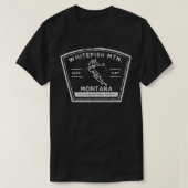 Sneeuwkiën in Whitefish Mountain Montana T-shirt (Design voorkant)