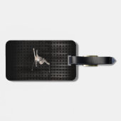 sneeuwkiën; Koel zwart Bagagelabel (Achterkant horizontaal)