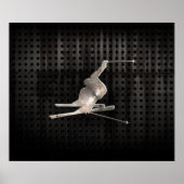 Sneeuwkiën; Koel zwart Poster (Voorkant)