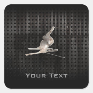 Sneeuwkiën; Koel zwart Vierkante Sticker