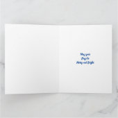 Sneeuwkinderen Vouwbare Wenskaart Kaart (Binnen)