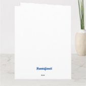 Sneeuwkinderen Vouwbare Wenskaart Kaart (Achterkant)