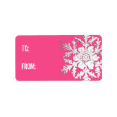 Sneeuwkislabel Etiket (Voorkant)