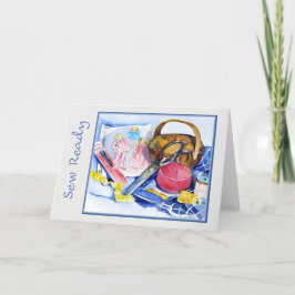 Sneeuwklaar, Waterverf, 7x5 gevouwen Kaart