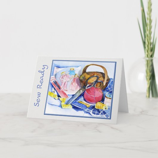 Sneeuwklaar, Waterverf, 7x5 gevouwen Kaart (Voorkant)