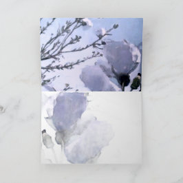 Sneeuwklaprozen Inlegkaart Vouwkaart Feestdagen Kaart