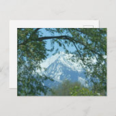 Sneeuwklapte berg door de olievlek briefkaart (Voorkant / Achterkant)