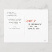 Sneeuwkleurige, moderne prettige kerstfoto feestdagenkaart (Achterkant)