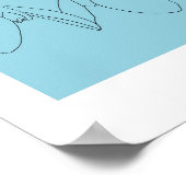 Sneeuwklokje bloem custom poster (Hoek)