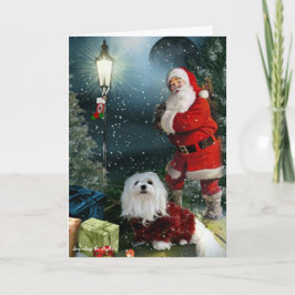 Sneeuwklokje de Maltese Kerstkaart Feestdagen Kaart