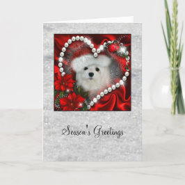 Sneeuwklokje de Maltese Kerstkaart Feestdagen Kaart