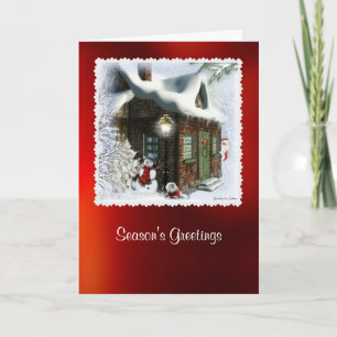 Sneeuwklokje de Maltese Kerstkaart Feestdagen Kaart