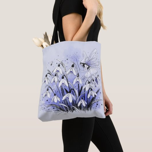 Sneeuwklokje fee tote bag (Dichtbij)