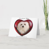 Sneeuwklokje het Maltese "Denken aan u" Kaart (Achterkant)