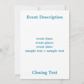 Sneeuwklokjes Blauw Kaart (Achterkant)