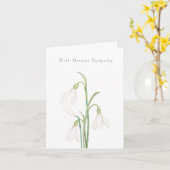 sneeuwklokjes bloemen denken aan je sympathie kaar kaart (Gele Bloem)