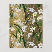 Sneeuwklokjes Chiyogami Briefkaart (Voorkant)