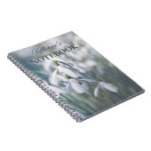Sneeuwklokjes gepersonaliseerd Notitieboek (Rechterzijde)