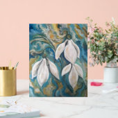 Sneeuwklokjes in de smaragdgroene tuin acryl bord (Huwelijk)