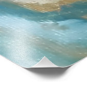 Sneeuwklokjes in de smaragdgroene tuin foto afdruk (Hoek)