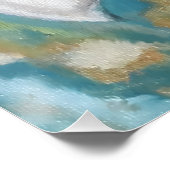 Sneeuwklokjes in de smaragdgroene tuin perfect poster (Hoek)