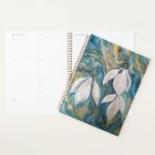 Sneeuwklokjes in de smaragdgroene tuin planner (Display)