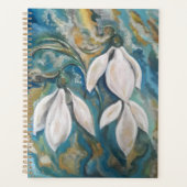 Sneeuwklokjes in de smaragdgroene tuin planner (Voorkant)