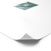 Sneeuwklokjes in de smaragdgroene tuin poster (Hoek)