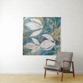 Sneeuwklokjes in de smaragdgroene tuin wandkleed (In Situ (horizontaal))