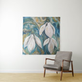 Sneeuwklokjes in de smaragdgroene tuin wandkleed (In situ)