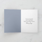 Sneeuwklokjes in de sneeuw denken aan jou kaart (Binnen)