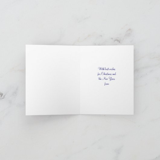 Sneeuwklokjes met gouden grens feestdagen kaart (Binnen)