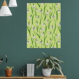Sneeuwklokjes op honingdauw poster