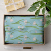 Sneeuwklokjes op zwembad blauw tissuepapier (Geschenk)