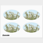 Sneeuwklokjes Ovale Sticker (Vel)