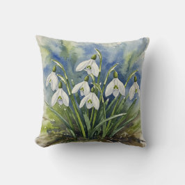 Sneeuwklokjes Spring Flower Pillow Kussen