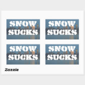 Sneeuwklokken Rechthoekige Sticker (Vel)
