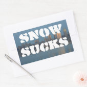 Sneeuwklokken Rechthoekige Sticker (Envelop)