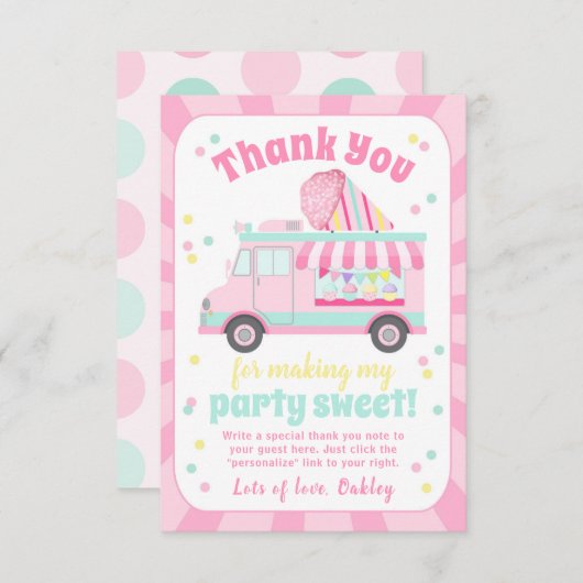 Sneeuwkloon Hartelijk dank | Shave Ice Hartelijk d Bedankkaart (Voorkant / Achterkant)