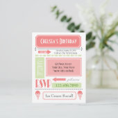 Sneeuwkloon nodigt uit uitnodiging briefkaart (Staand voorkant)