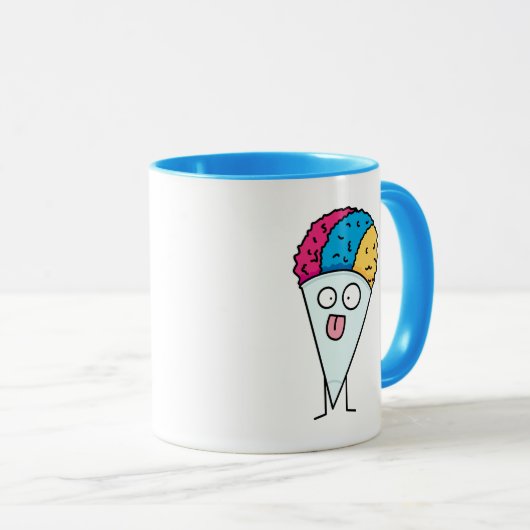 Sneeuwkloon ventilatorijstroop zoete smaak mok (Voorkant rechts)