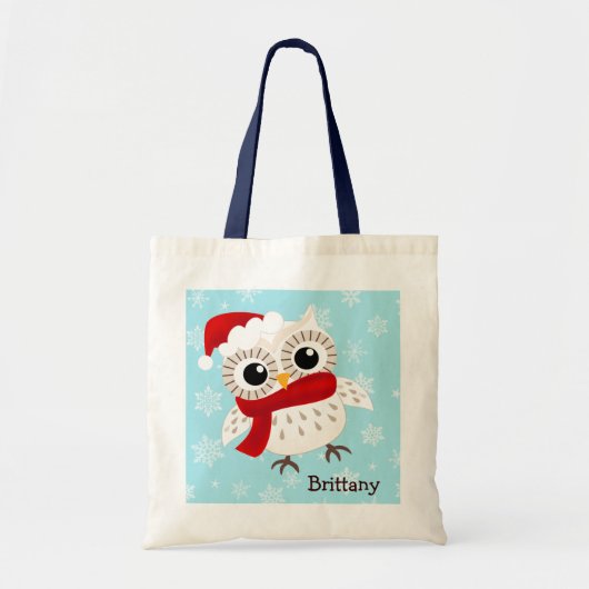 Sneeuwknollen in Snowflakes Canvas tas (Voorkant)