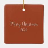 Sneeuwknollen voor feestdagen, speciaal gepersonal keramisch ornament (Achterkant)